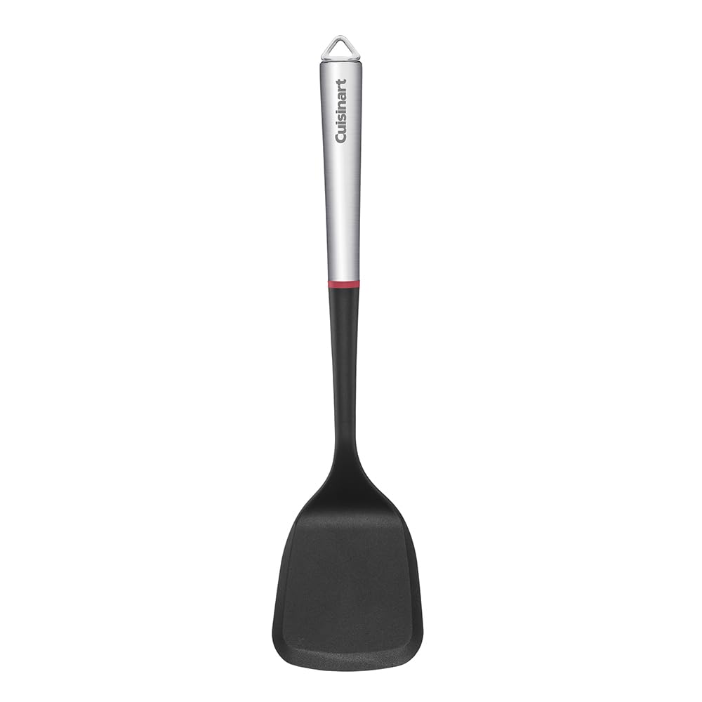 Cuisinart Fusion Proline Solid Turner front view highlights stylish stainless steel handle.