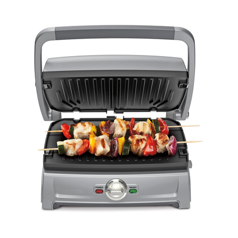 Cuisinart Griddler Compact grill with searing plates for quick weeknight dinners.