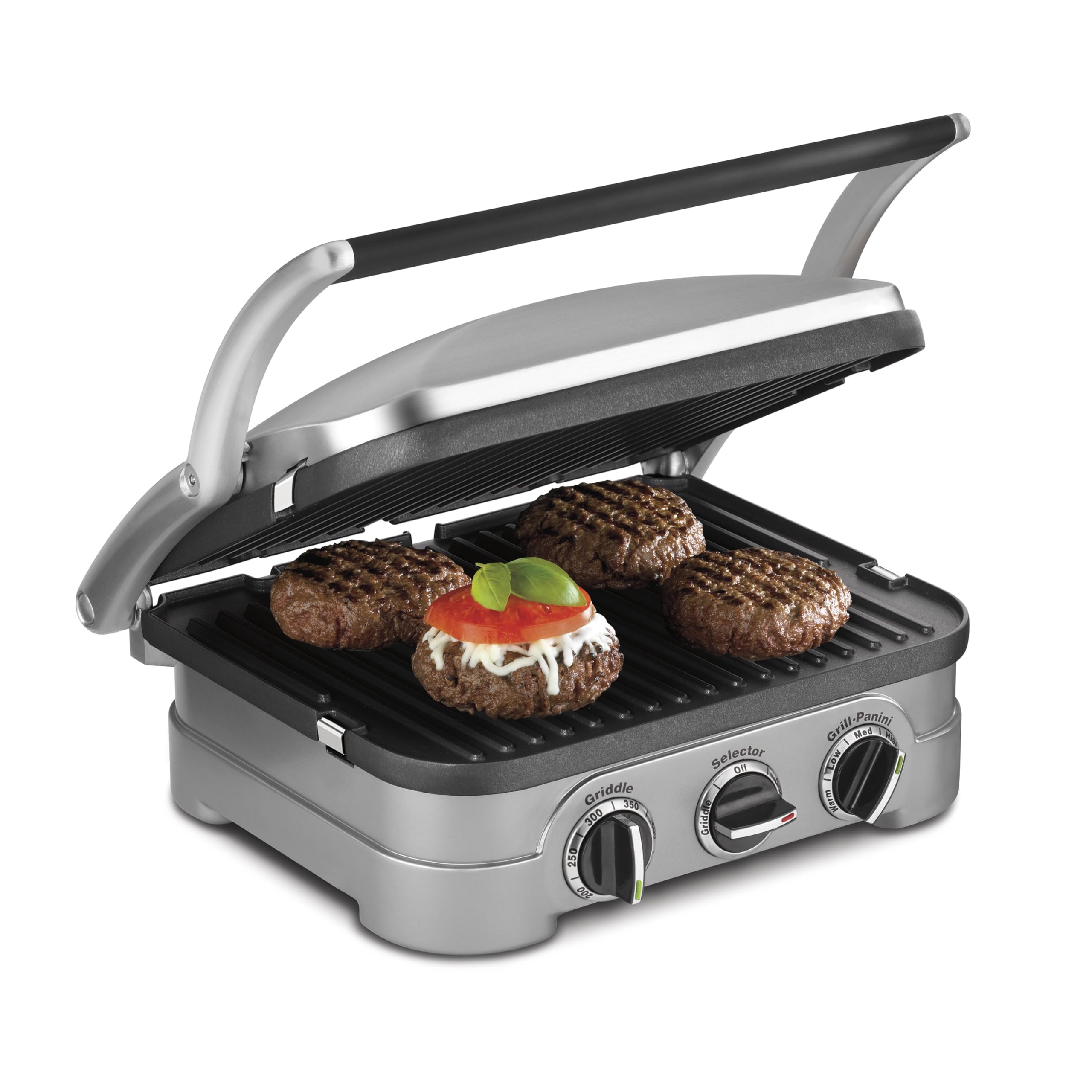 Cuisinart Griddler indoor grill with removable plates for easy cleanup.