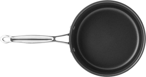 Cuisinart hard-anodized exterior delivers even heat across the surface.