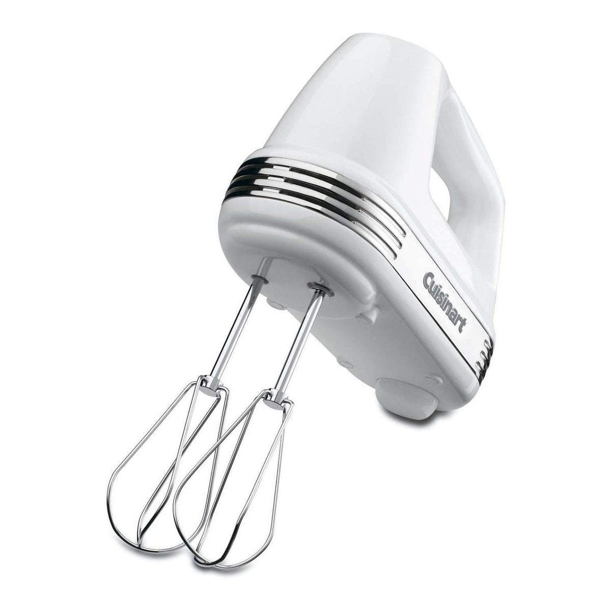 Cuisinart HM-70 Power Advantage hand mixer with compact design and 220W for quick mixing.