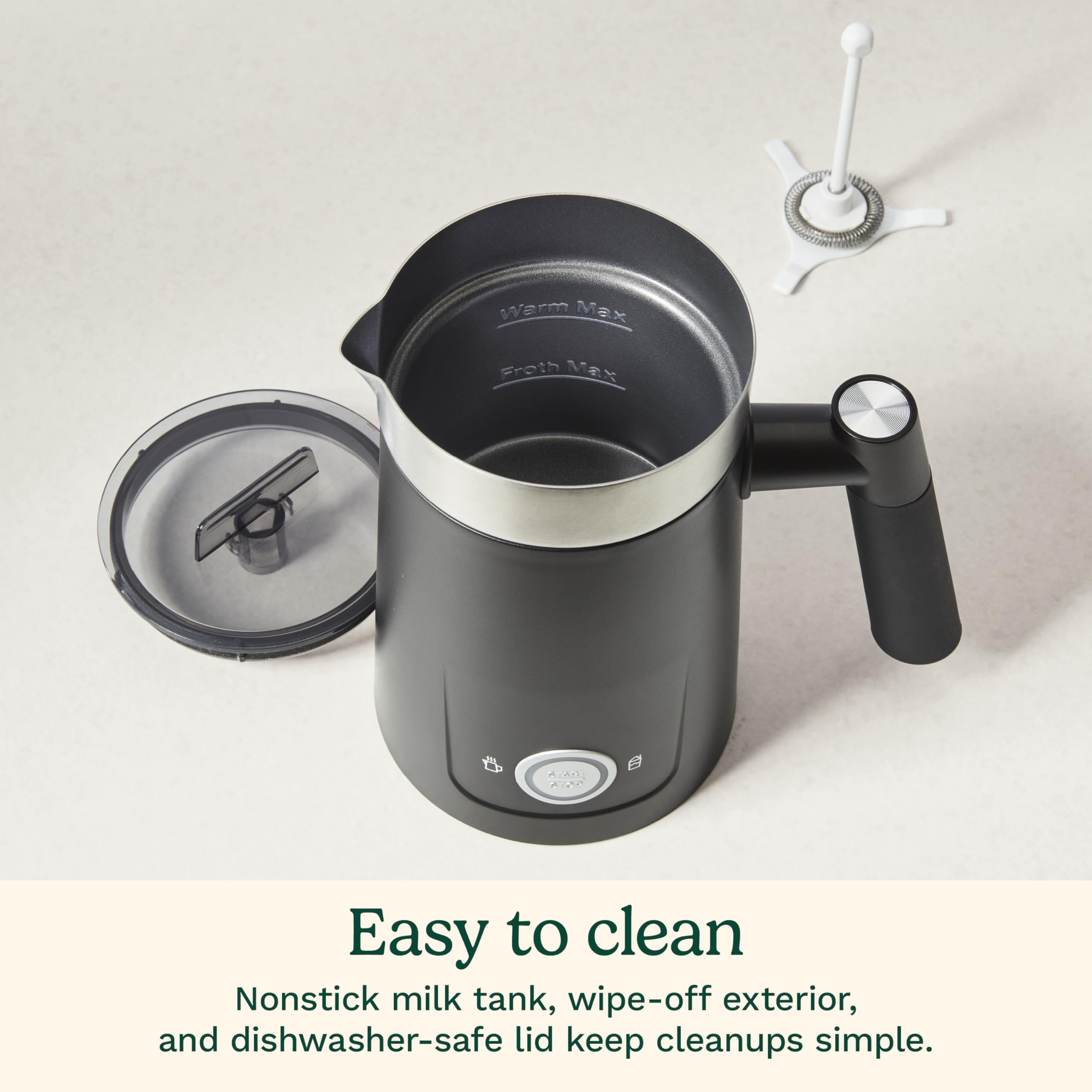 Cuisinart Hot and Cold Foam Frother cool-touch exterior ensures safe handling