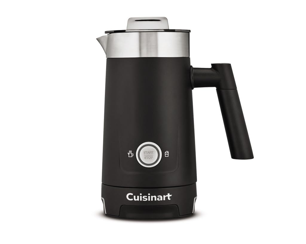 Cuisinart Hot and Cold Foam Milk Frother front view for cafe-worthy foam at home