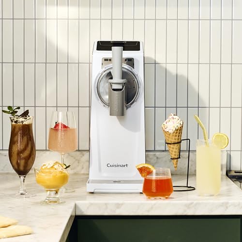 Cuisinart ICE-200 dispense control showing smooth soft-serve texture.