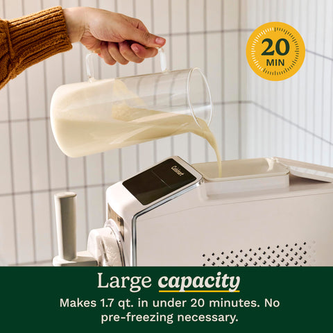Cuisinart ICE-200 quick-freeze technology maintains dessert temperature.