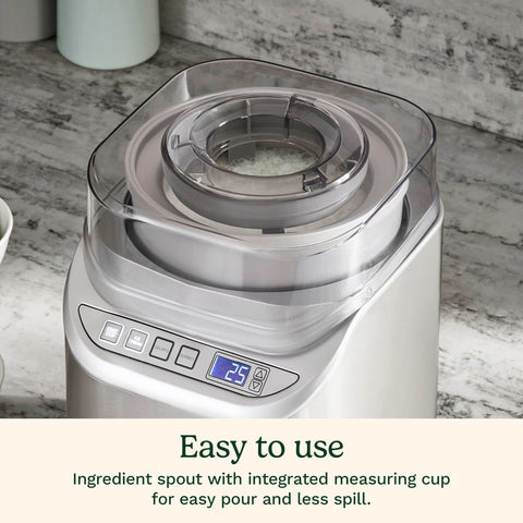 Cuisinart ice cream maker auto shutoff ensures safe, hands-free operation
