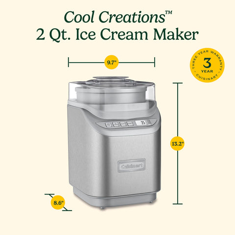 Cuisinart ice cream maker frozen yogurt setting for creamy at-home treats