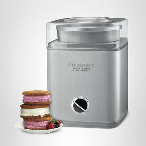 Cuisinart ice cream maker recipe book included to inspire flavors.