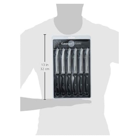 Cuisinart knife set with full-tang construction and riveted ergonomic handle for durable control.