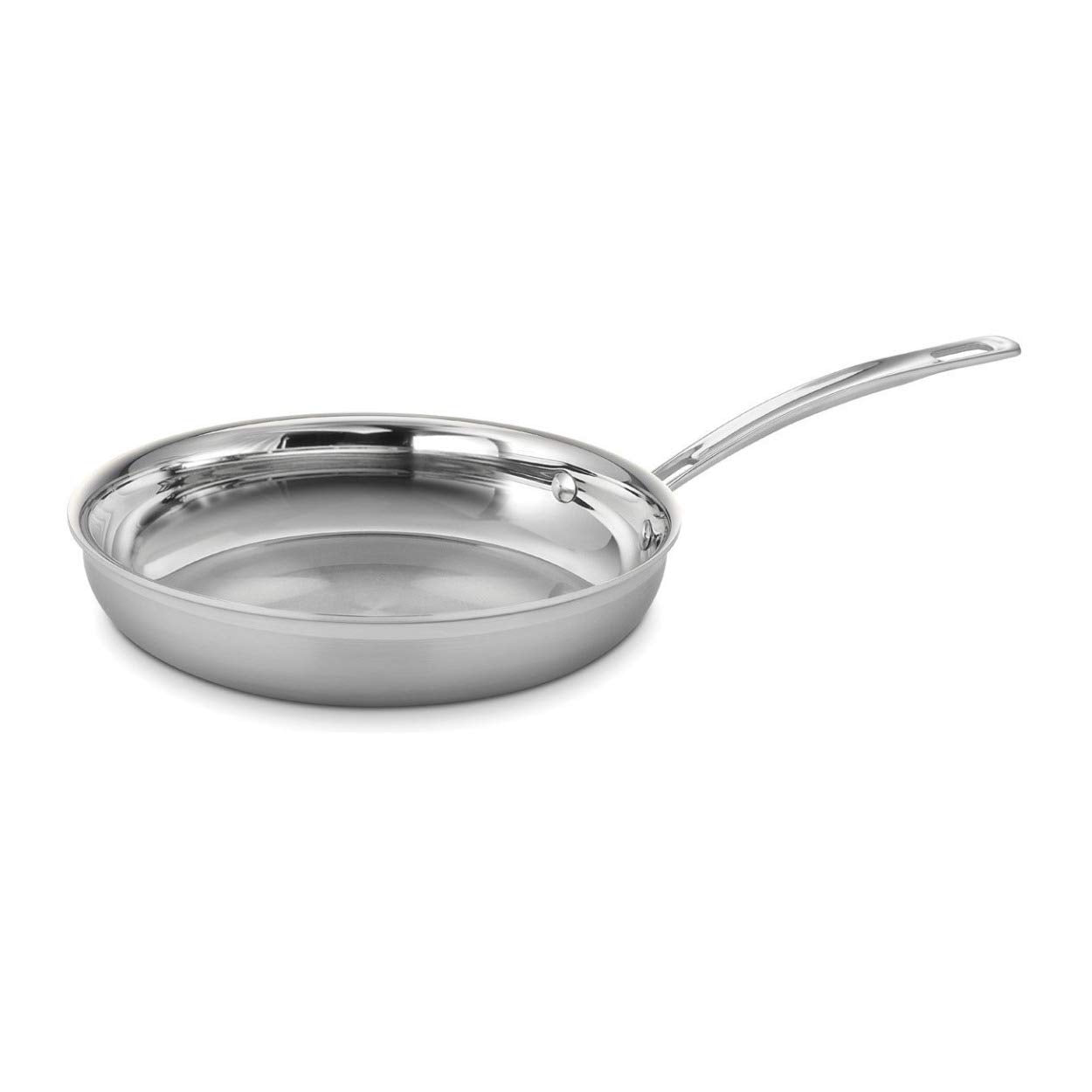 Cuisinart MCP22-24N triple-ply 10-In Open Skillet delivers even heat for precise sautéing