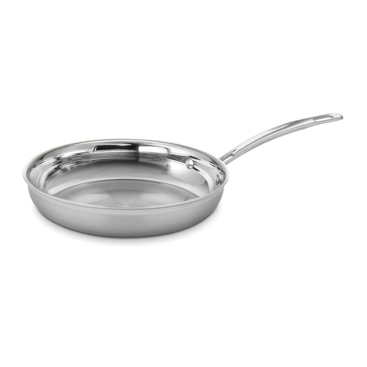 Cuisinart MCP22-24N triple-ply 10-In Open Skillet delivers even heat for precise sautéing