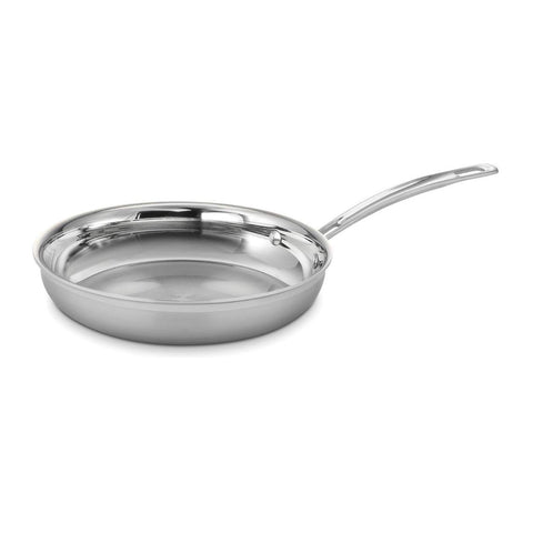 Cuisinart MCP22-24N triple-ply 10-In Open Skillet delivers even heat for precise sautéing