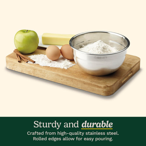 Cuisinart freezer-safe bowls keep sauces and dough ready to use.