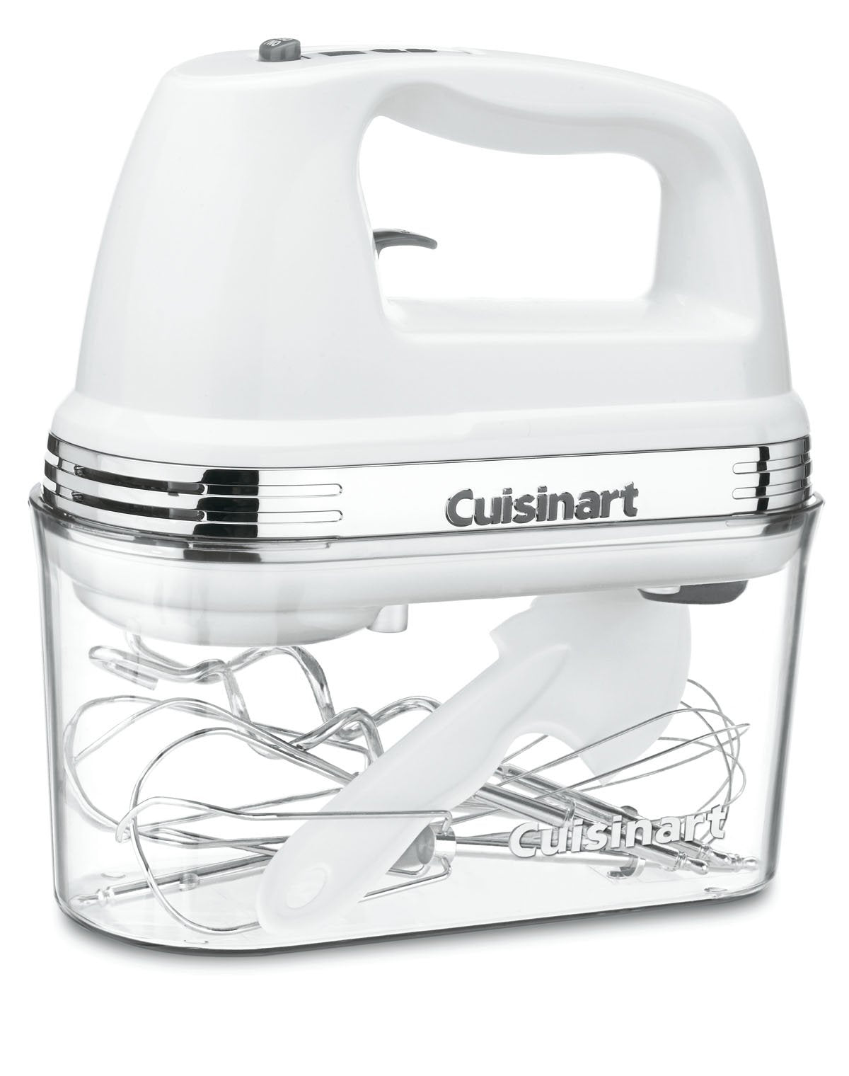 Cuisinart Power Advantage Plus 9-Speed Hand Mixer with 220W motor for quick batter mixing.
