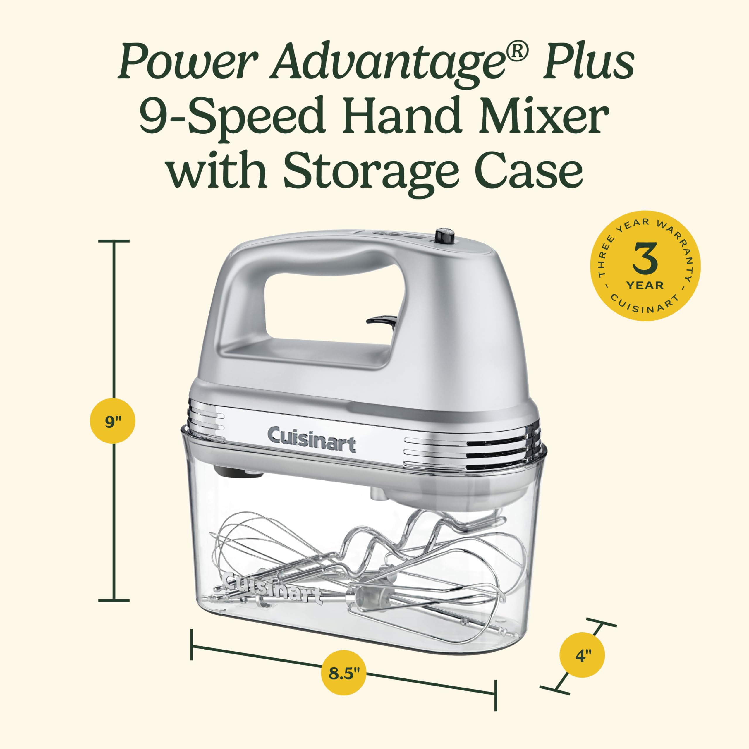 Storage case keeps HM-90BCS and accessories organized.