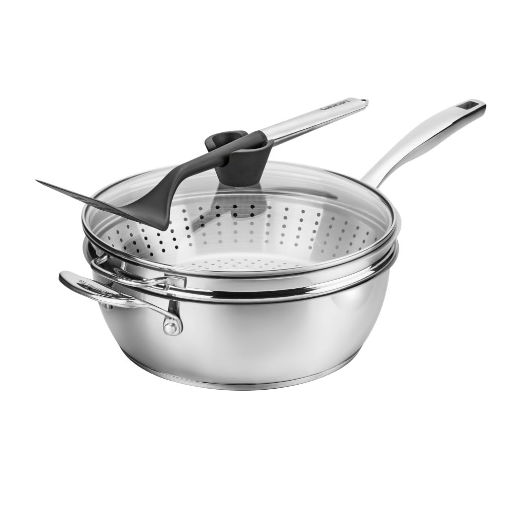 Cuisinart Preferred Pan 4-Pc Set with cover for versatile cooking and temperature control