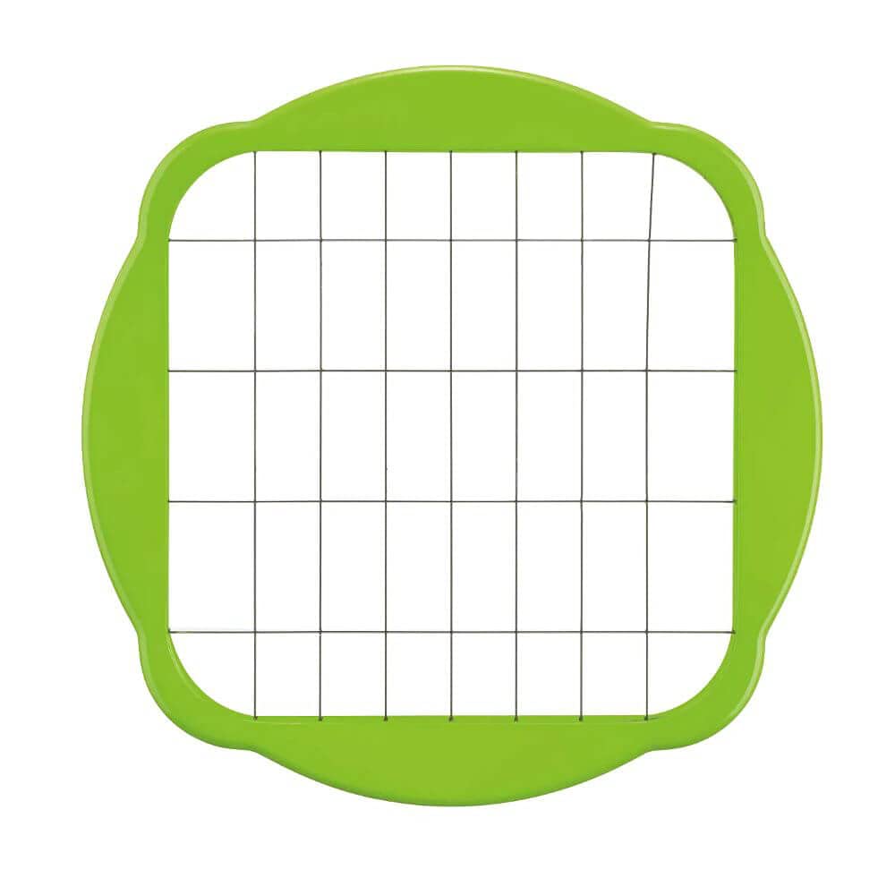 Cuisinart PrepExpress French Fry Cutter stores blade grids inside for tidy storage.