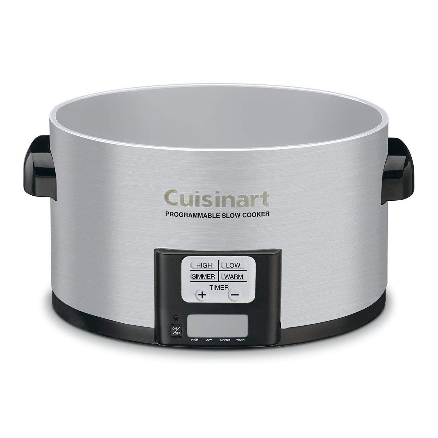 Cuisinart PSC-350 oval ceramic pot ready for even slow cooking
