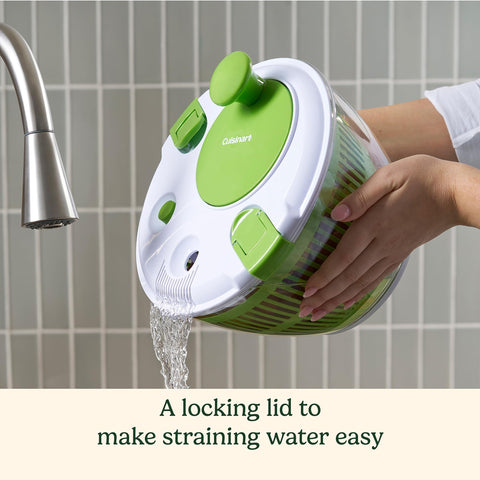 Cuisinart top water drain opening for mess free rinsing and drainage