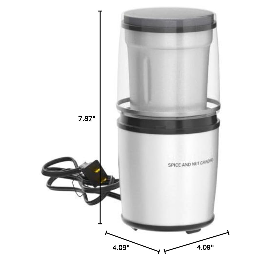 Cuisinart storage lid lets you stash extra spices in the grinding bowl.