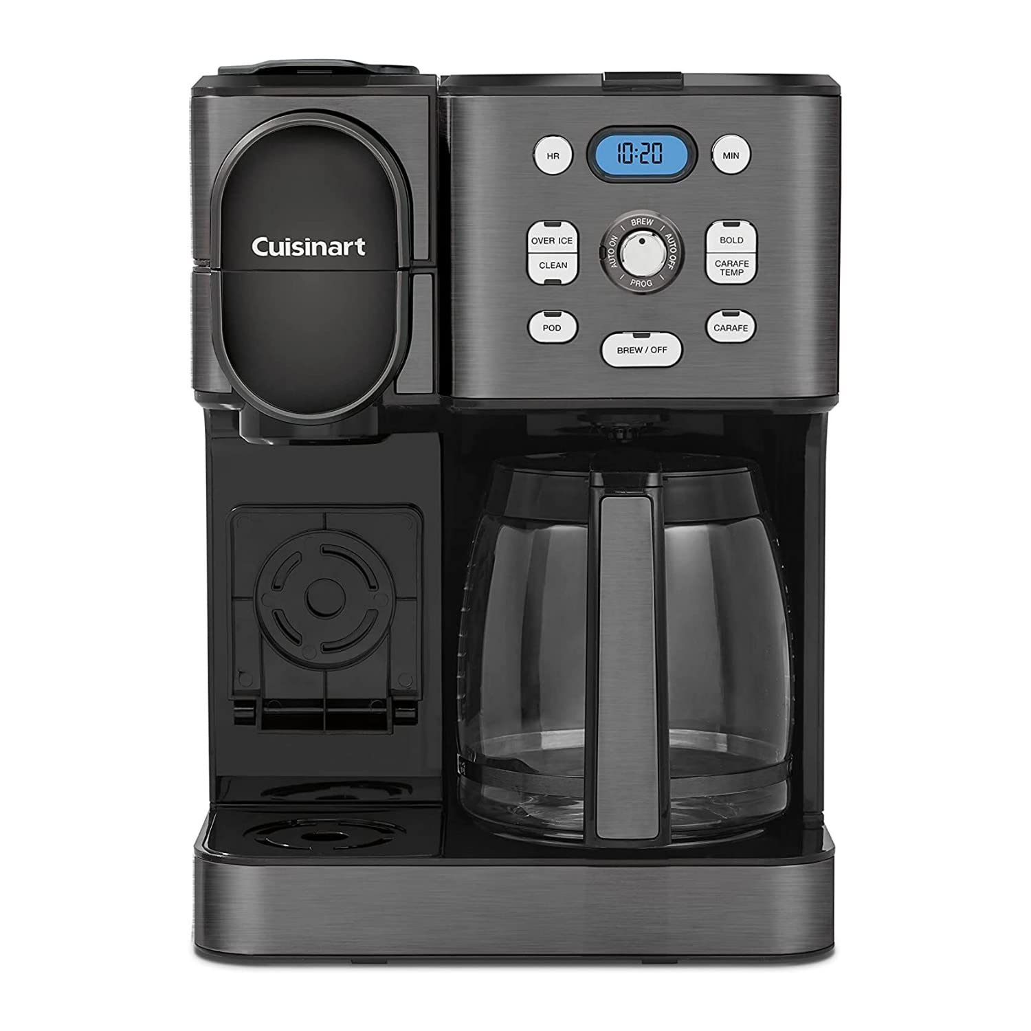 Cuisinart SS-16BKS front view shows a compact, stylish coffee maker for everyday use.