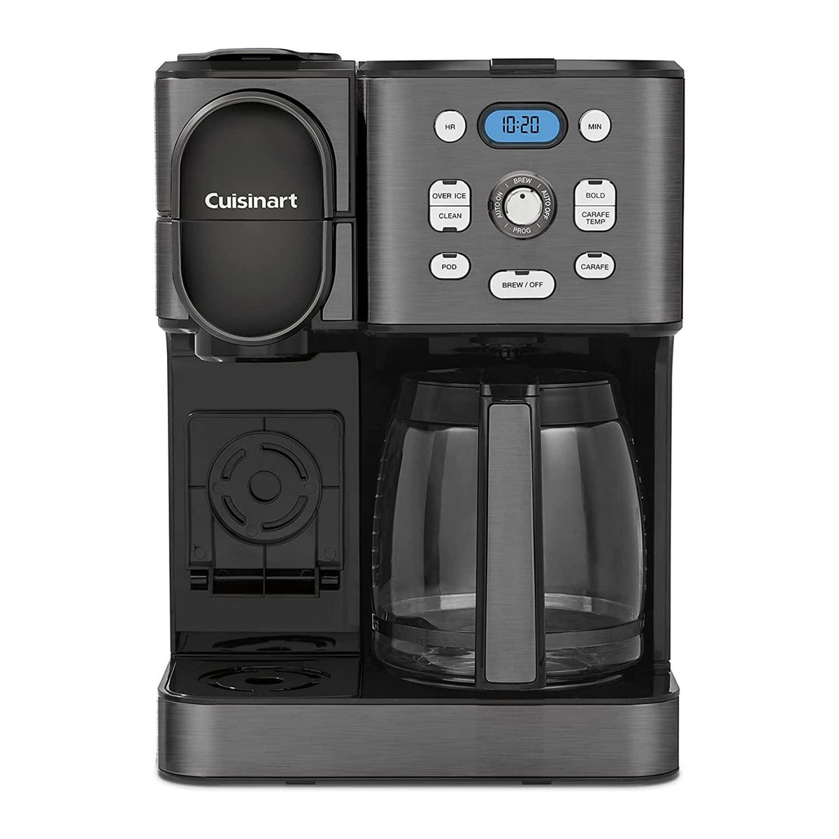 Cuisinart SS-16BKS front view shows a compact, stylish coffee maker for everyday use.