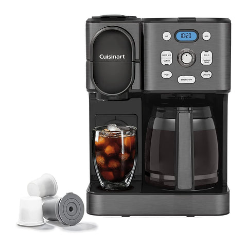 Cuisinart SS-16BKS water reservoir shows easy refills and monitoring.