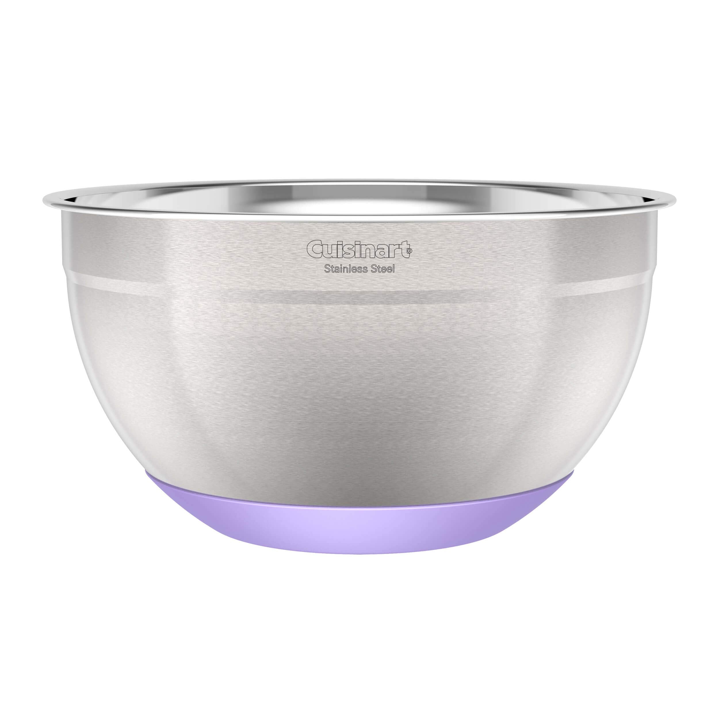 Cuisinart stainless steel bowls are dishwasher-safe for easy cleanup