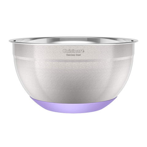 Cuisinart stainless steel bowls are dishwasher-safe for easy cleanup