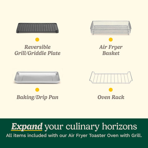 Cuisinart TOA-70NAS air fries wings for crispy texture.