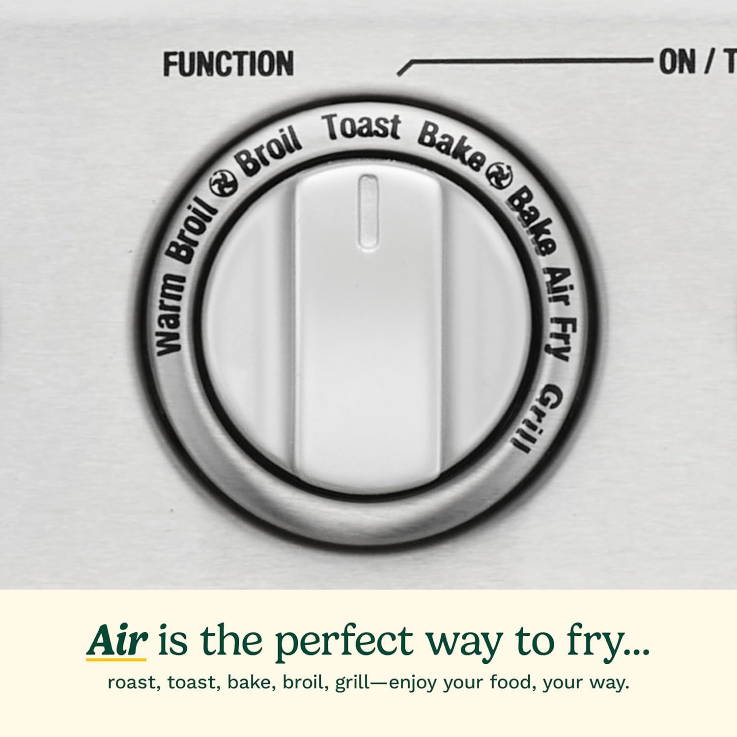 Cuisinart TOA-70NAS reversible grill-griddle for breakfast or dinner.