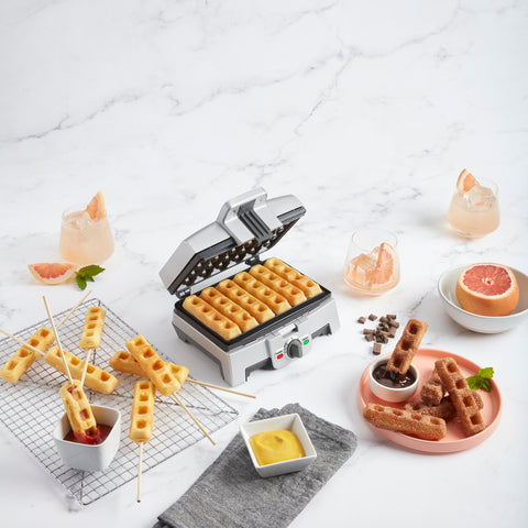 Cuisinart Waffle Stick Maker WAF-ST6 nonstick plates for easy release