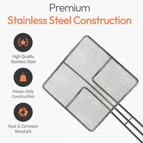 Cuisine Ready mesh close-up highlights fine filtration that clarifies oil.