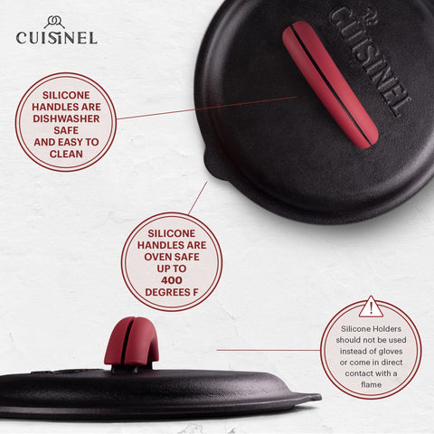 Cuisinel care guide included helps you maintain seasoning and performance.