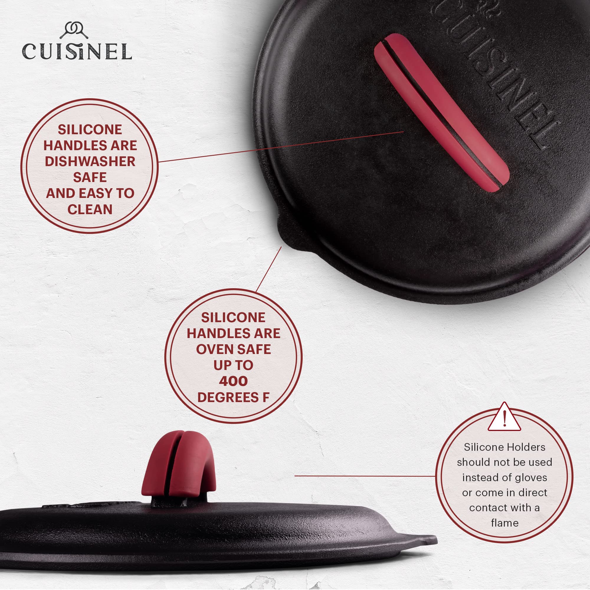 Care and use guide included with the Cuisinel lid for easy maintenance