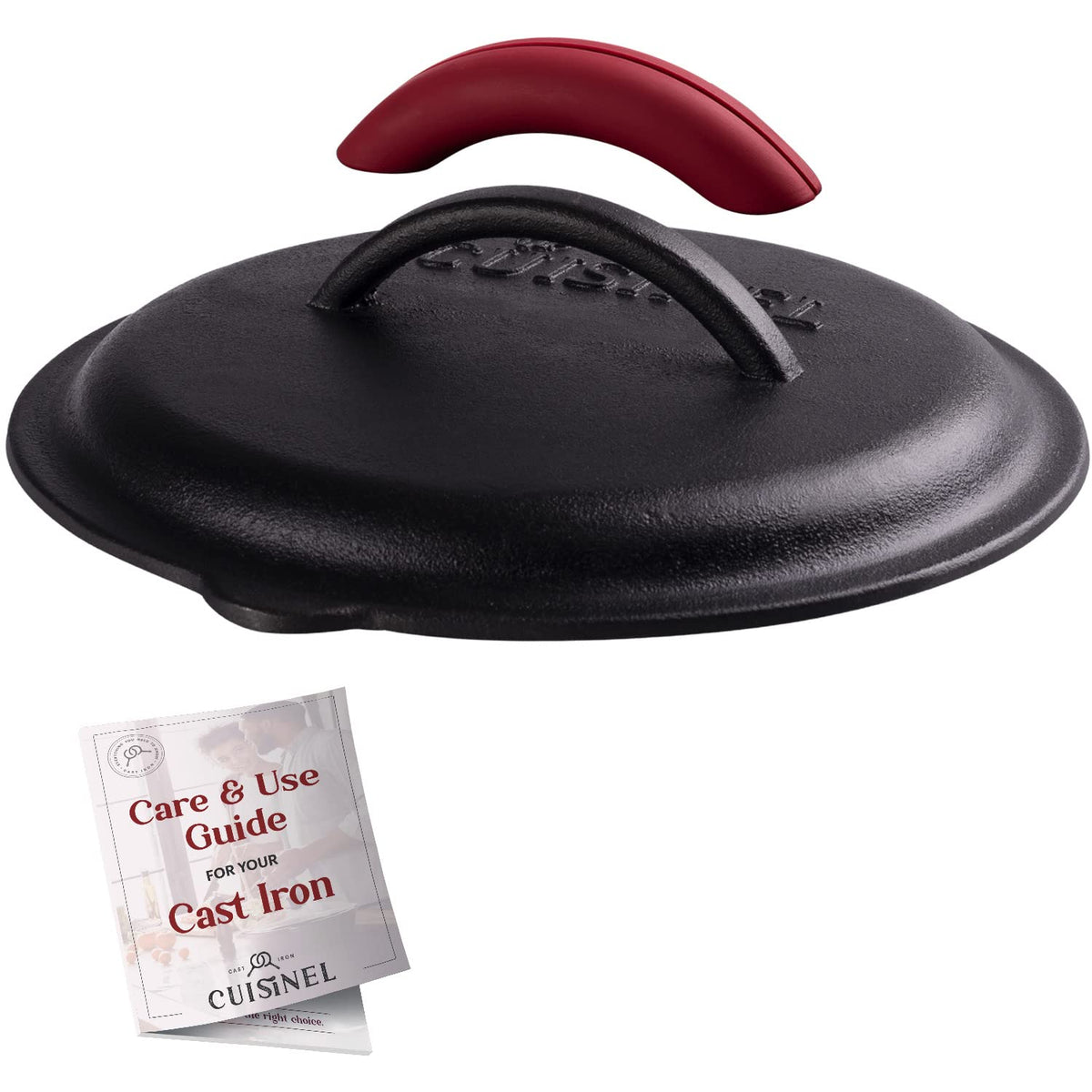 Cuisinel cast iron lid for 8-inch Lodge skillets delivers even heat and moisture control.