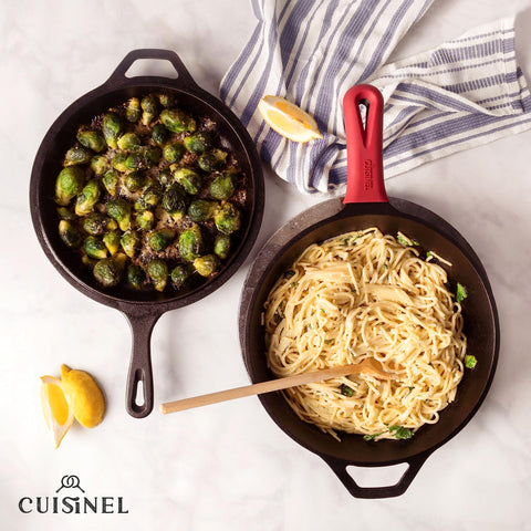Cuisinel seasoned cast iron that ages gracefully with proper care