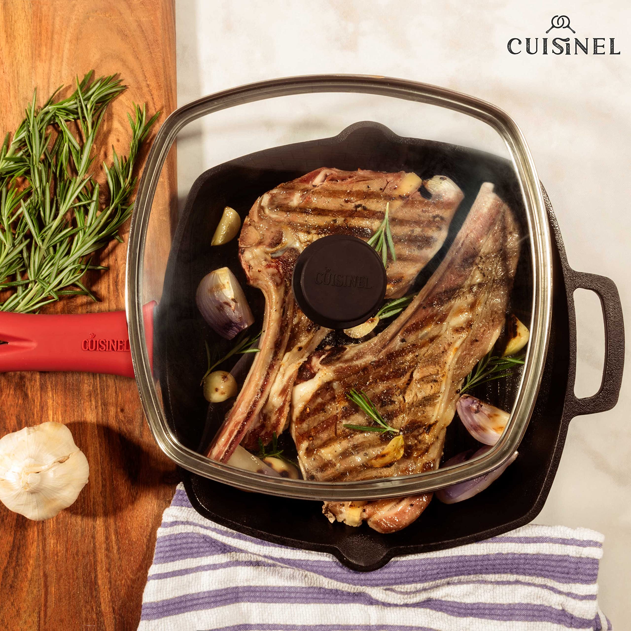 Cuisinel induction compatible cast iron works on all stoves