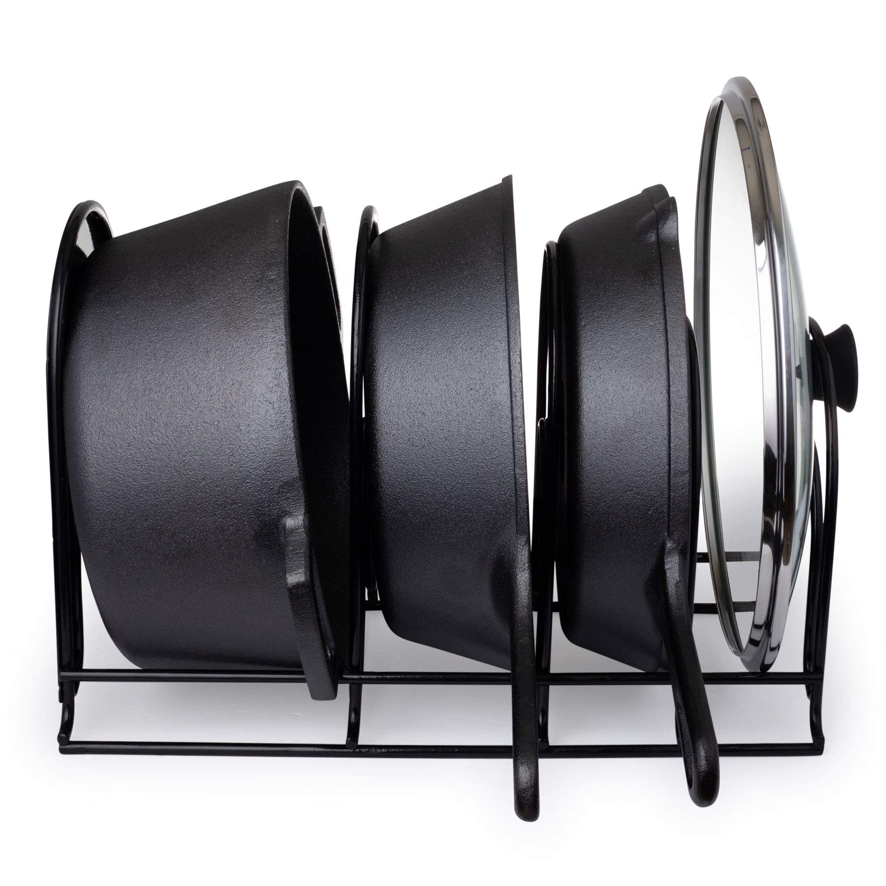 Cuisinel no-assembly-required rack offers quick setup and durable storage.