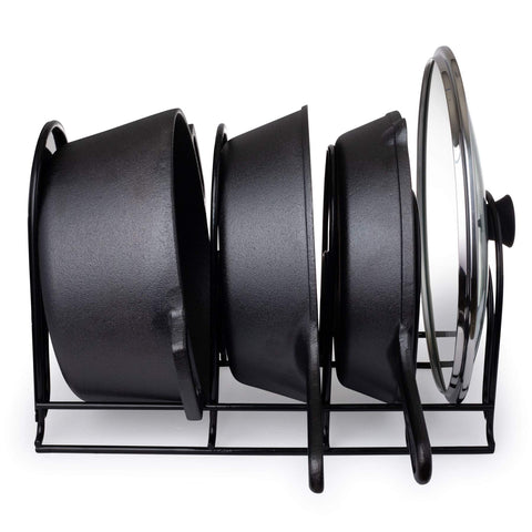 Cuisinel no-assembly-required rack offers quick setup and durable storage.