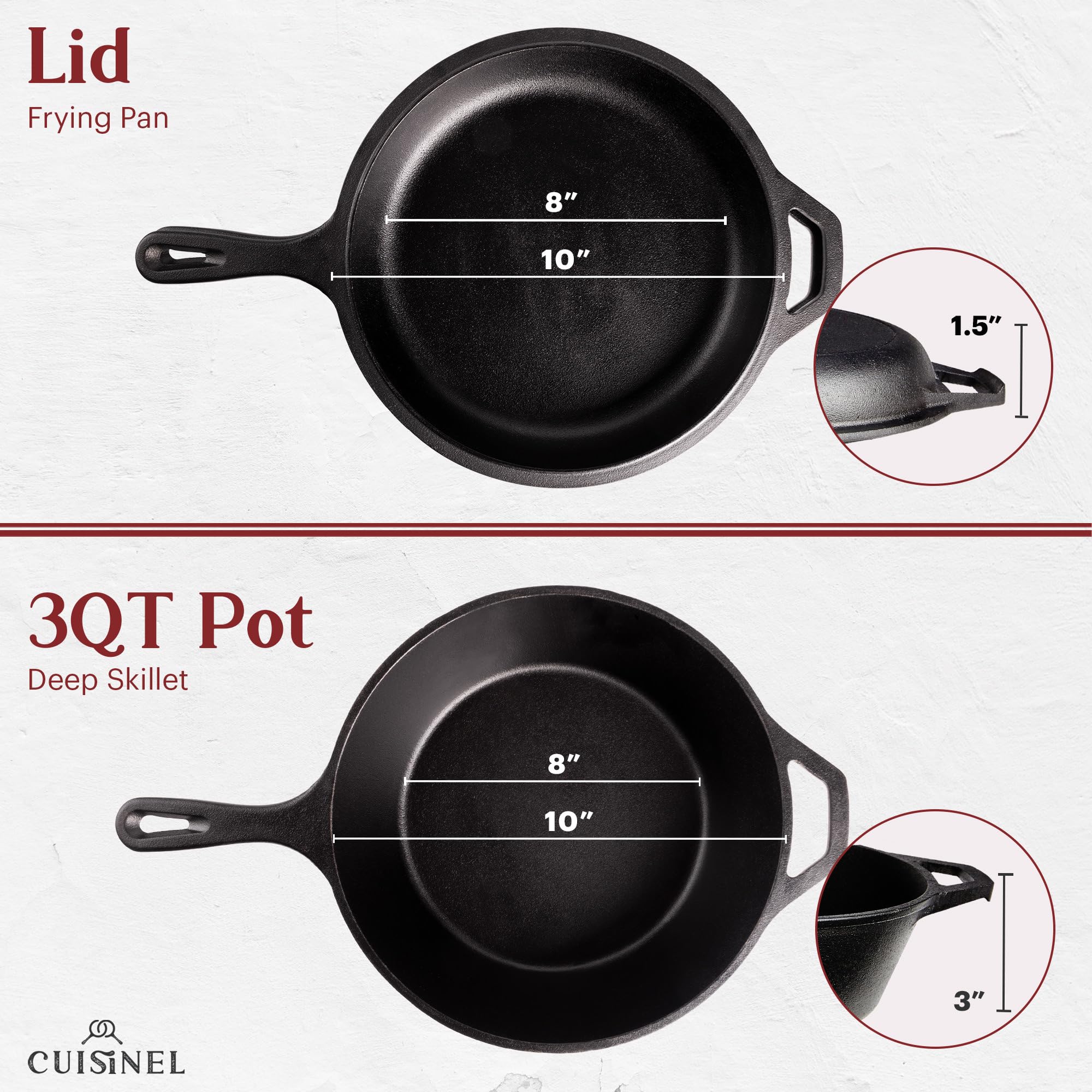 Cuisinel outdoor grilling with cast iron skillet for flavorful searing