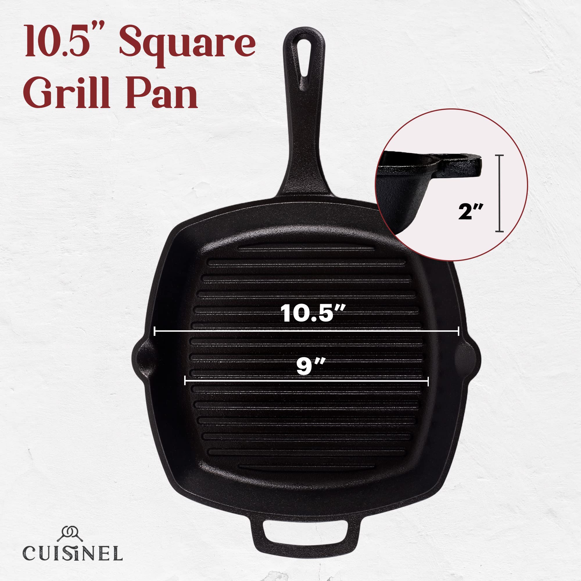 Cuisinel pan scraper for easy cleaning of seasoned skillet