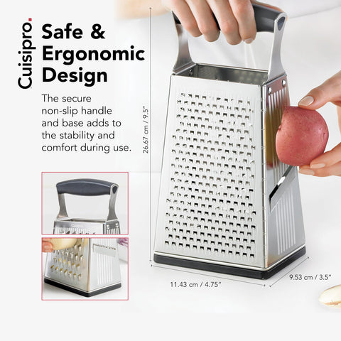 Cuisipro dishwasher-safe stainless steel design for easy cleanup