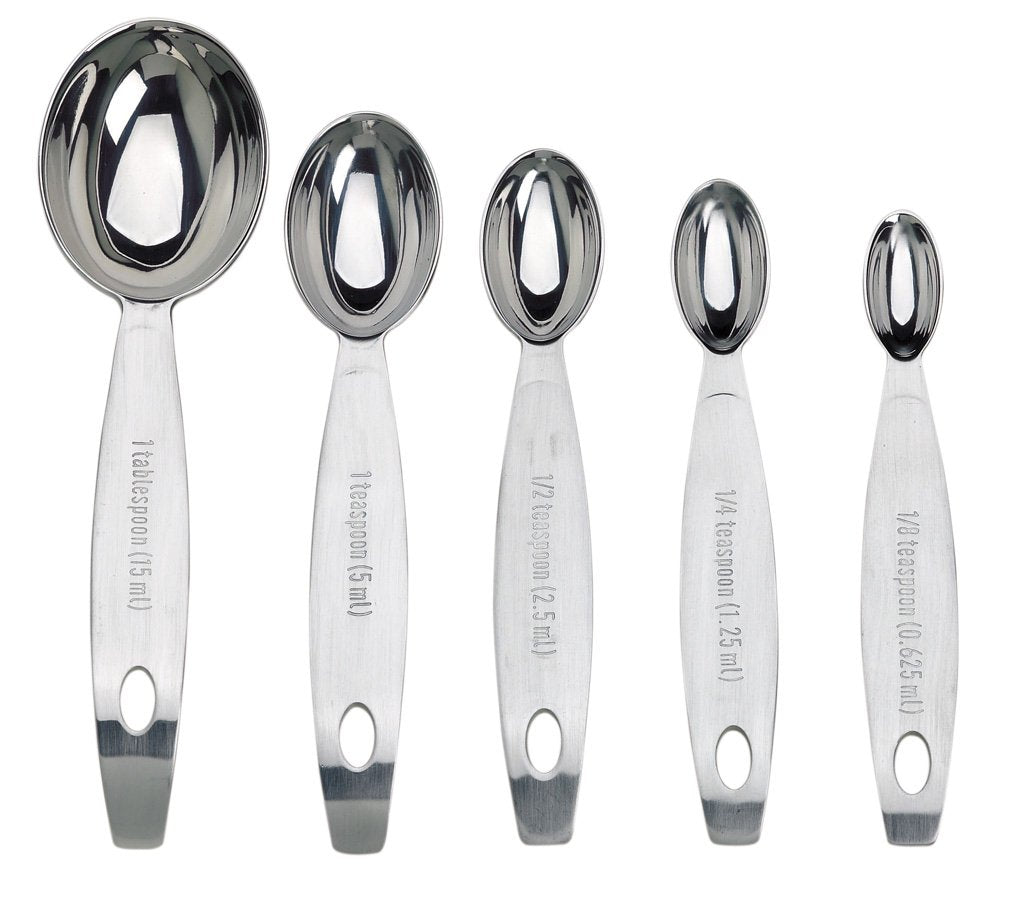 Cuisipro 1/2 tsp spoon with curved handle for controlled scooping