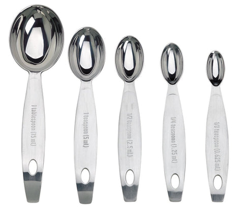 Cuisipro 1/2 tsp spoon with curved handle for controlled scooping