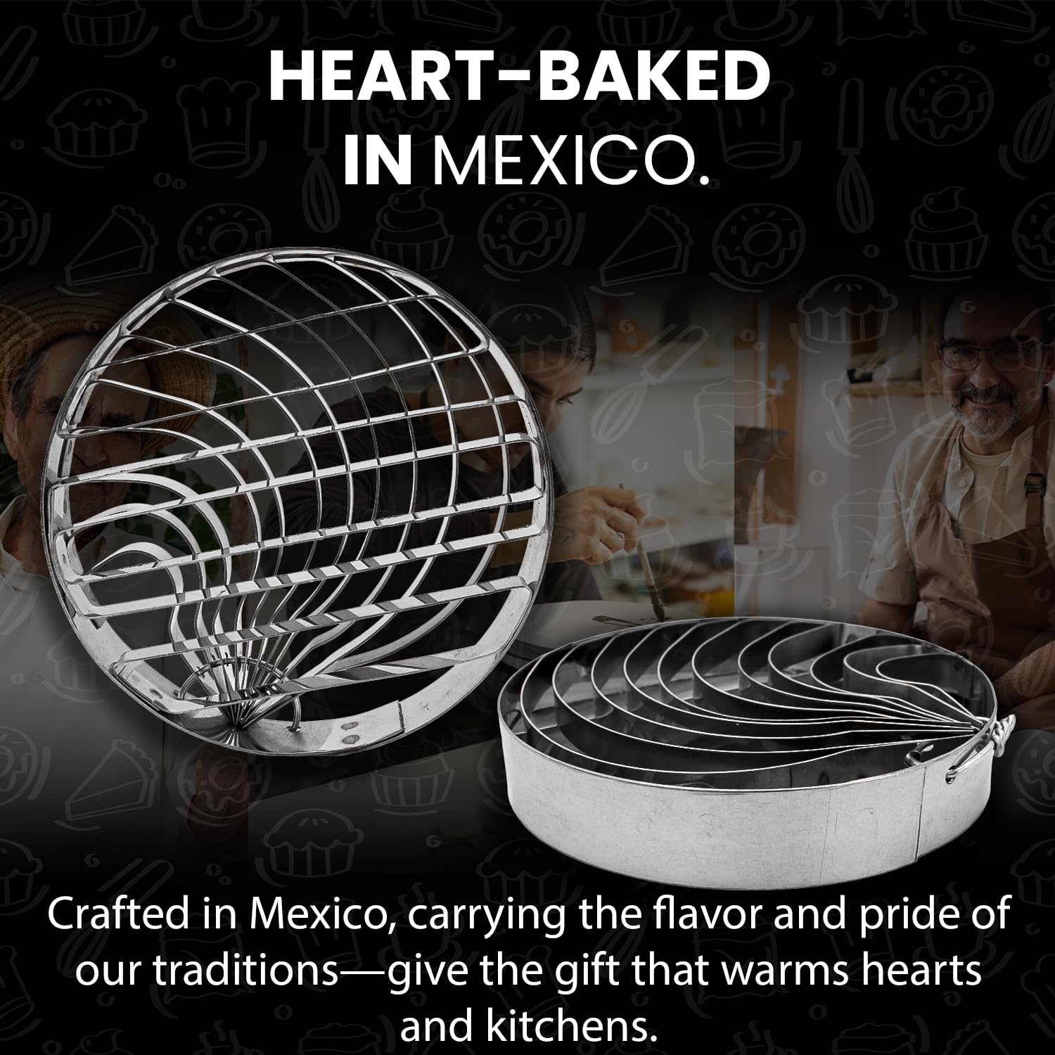 Cuitaxi concha mold helps create crisp, uniform patterns on pan dulce.