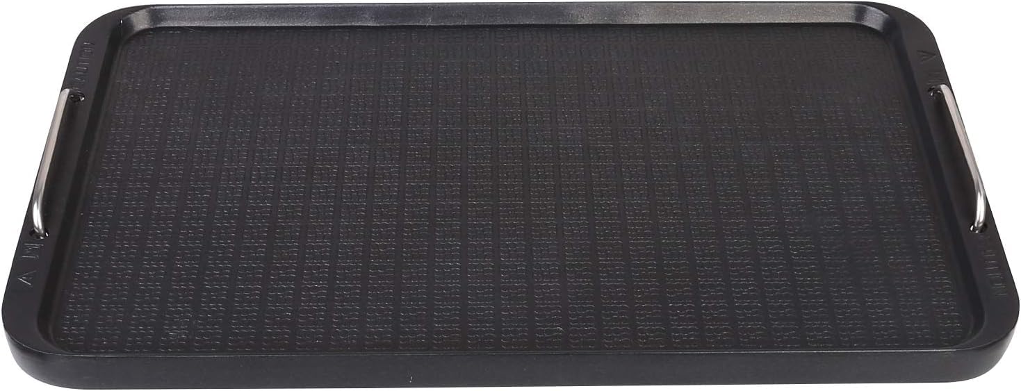 CukAid flat-top griddle on stovetop for even heat and crisp results