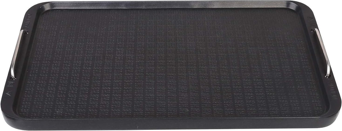 CukAid flat-top griddle on stovetop for even heat and crisp results