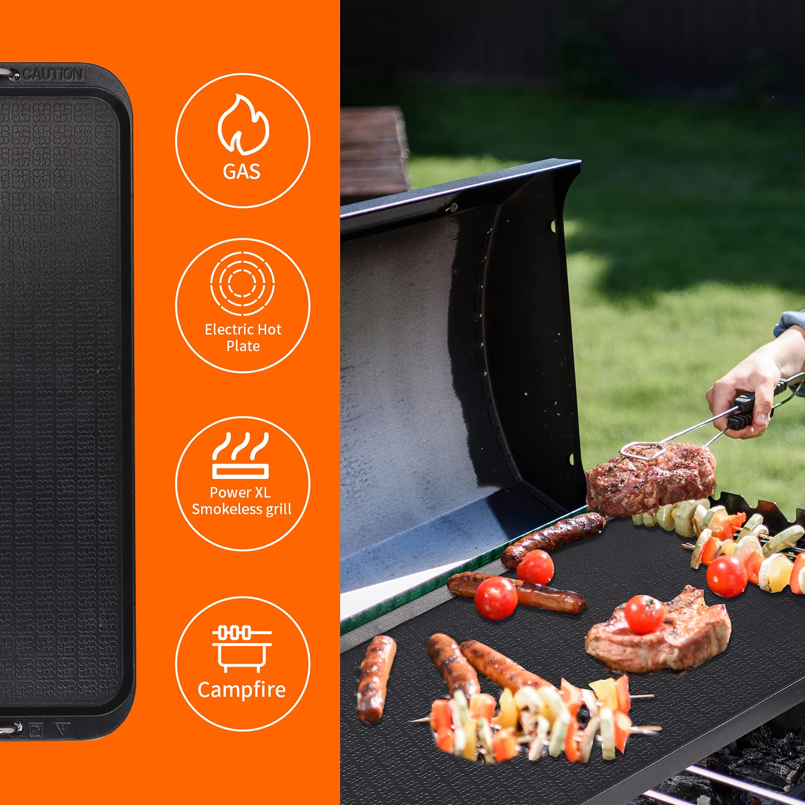 CukAid ideal for BBQ, pan frying, and searing with even browning