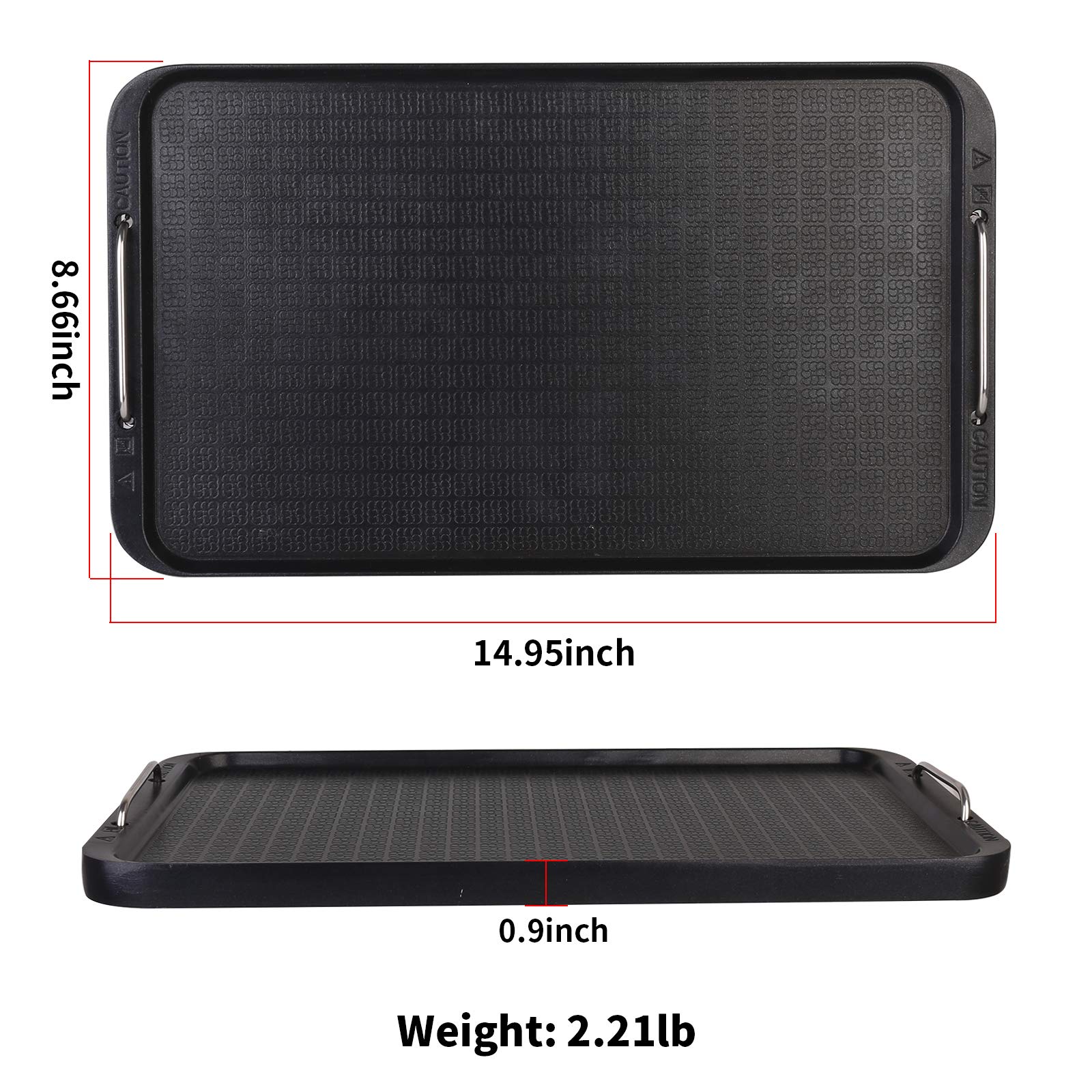 CukAid nonstick coating surface prevents sticking and eases flipping